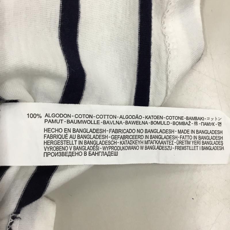 ザラ ZARA タンクトップ タンクトップ 5520 026 060 ノースリーブ M ボーダー柄 白 / ホワイト / X 紺 / ネイビー / レディース USED 古着 中古 10118172