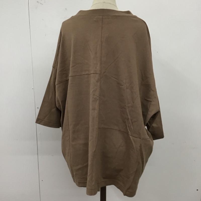 ミルクフェド MILKFED. Tシャツ 半袖 半袖カットソー プリントTシャツ クルーネックカットソー ロゴ、文字 茶 / ブラウン / レディース USED 古着 中古 10122501