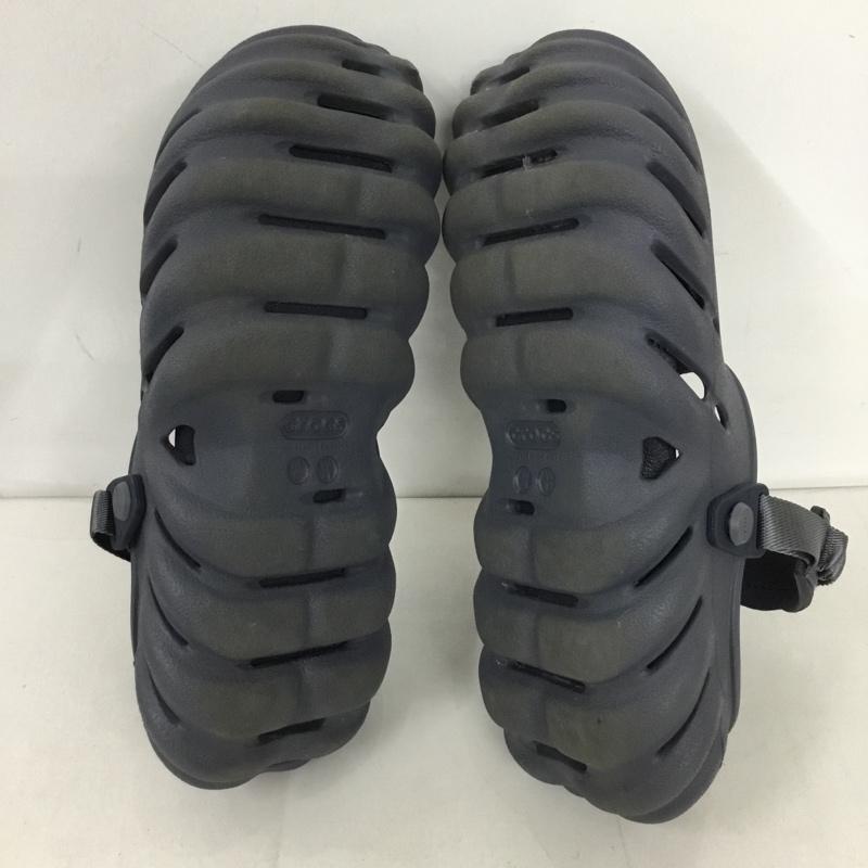 クロックス crocs サンダル サンダル ECHO CLOG M9 ロゴ、文字 紺 / ネイビー / メンズ USED 古着 中古 10128983