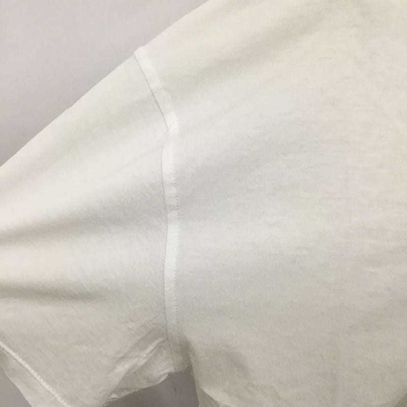 ザラ ZARA Tシャツ 半袖 0264 454 250 胸ポケット クルーネック M ロゴ、文字 白 / ホワイト / レディース USED 古着 中古 10107031