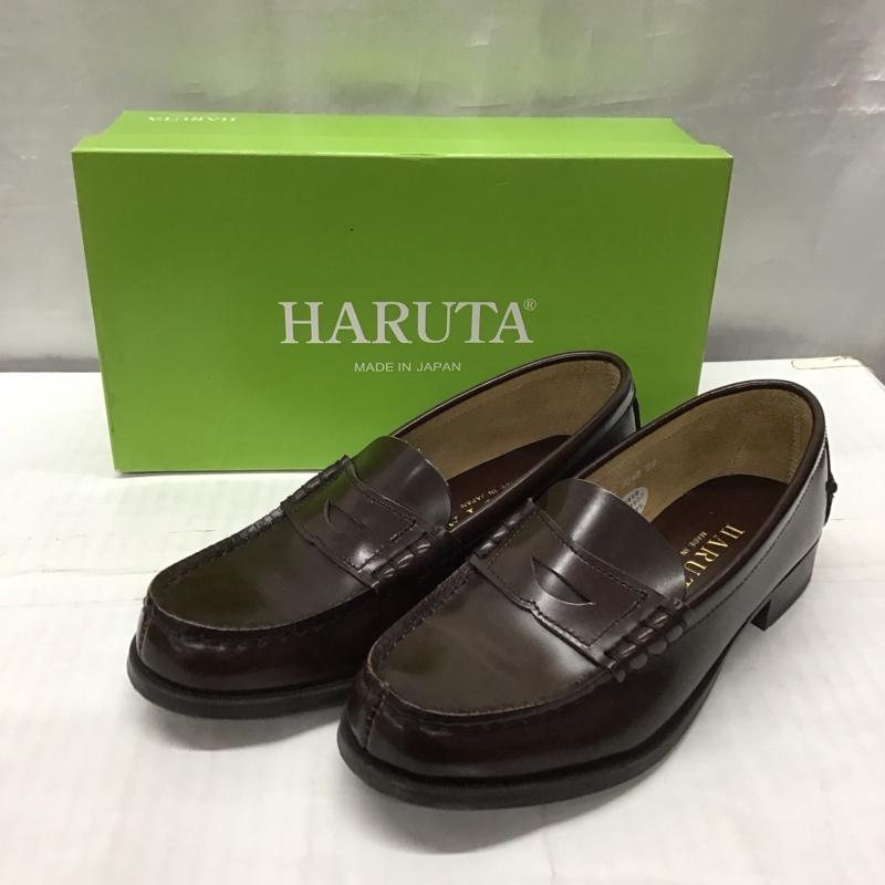 HARUTA HARUTA ローファー ローファー 3048 コインローファー 22EEE 箱有 22.0cm 無地 茶 / ブラウン / レディース USED 古着 中古 10121060