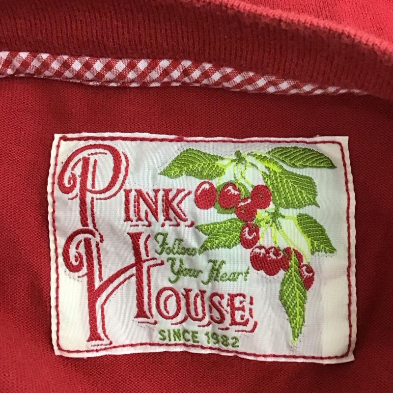 ピンクハウス PINK HOUSE Tシャツ 半袖 半袖カットソー プリントTシャツ クルーネックカットソー L ロゴ、文字 赤 / レッド / レディース USED 古着 中古 10117313