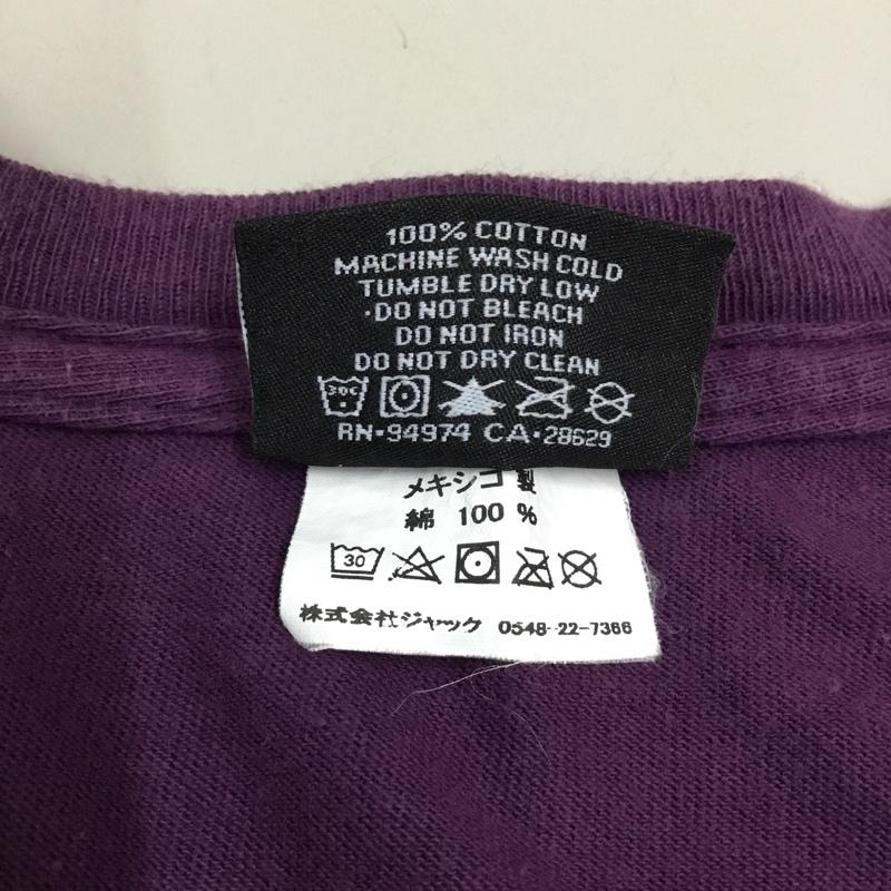 ステューシー STUSSY Tシャツ 半袖 バックプリント L ロゴ、文字 紫 / パープル / メンズ USED 古着 中古 10118953