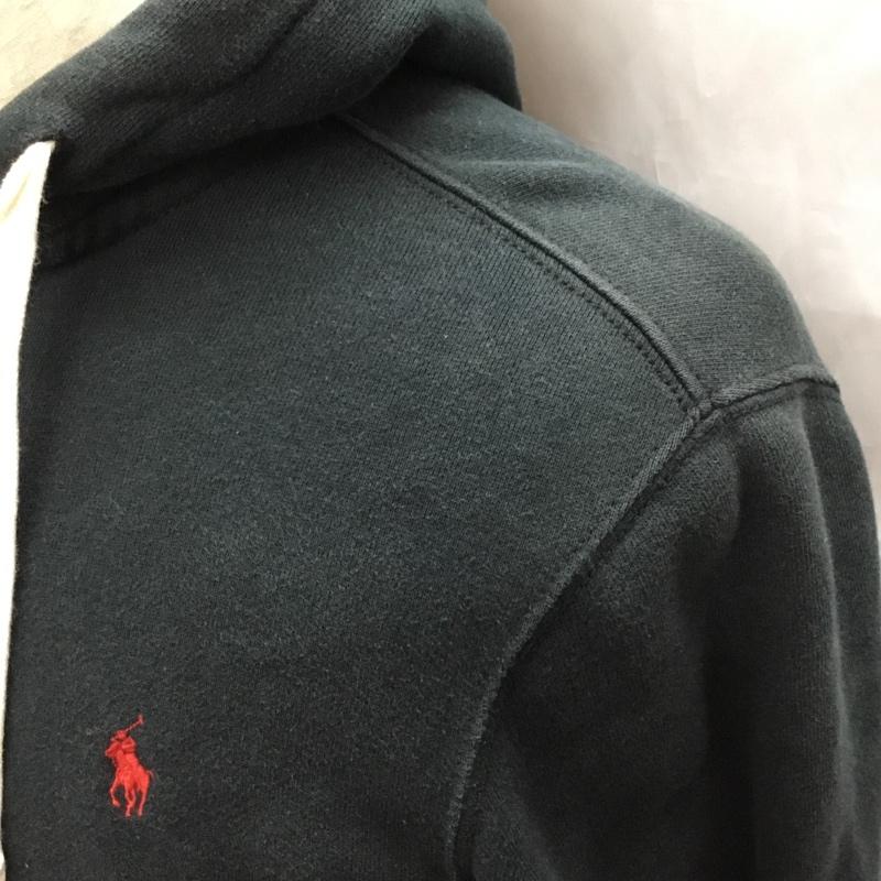 ポロバイラルフローレン Polo by RALPH LAUREN パーカー 長袖 長袖パーカー フード付きパーカー ジップアップパーカー トレーナー S ロゴ、文字 黒 / ブラック / メンズ USED 古着 中古 10112308