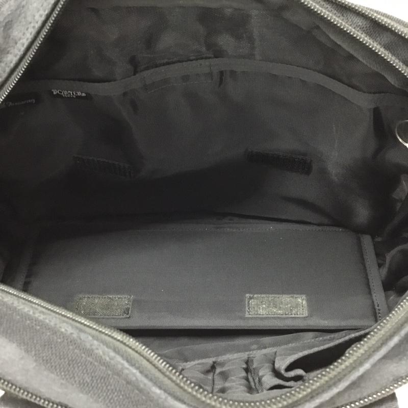 ポーター PORTER ハンドバッグ ハンドバッグ 10周年 ストライプ ロゴ、文字 紺 / ネイビー / メンズ USED 古着 中古 10112852