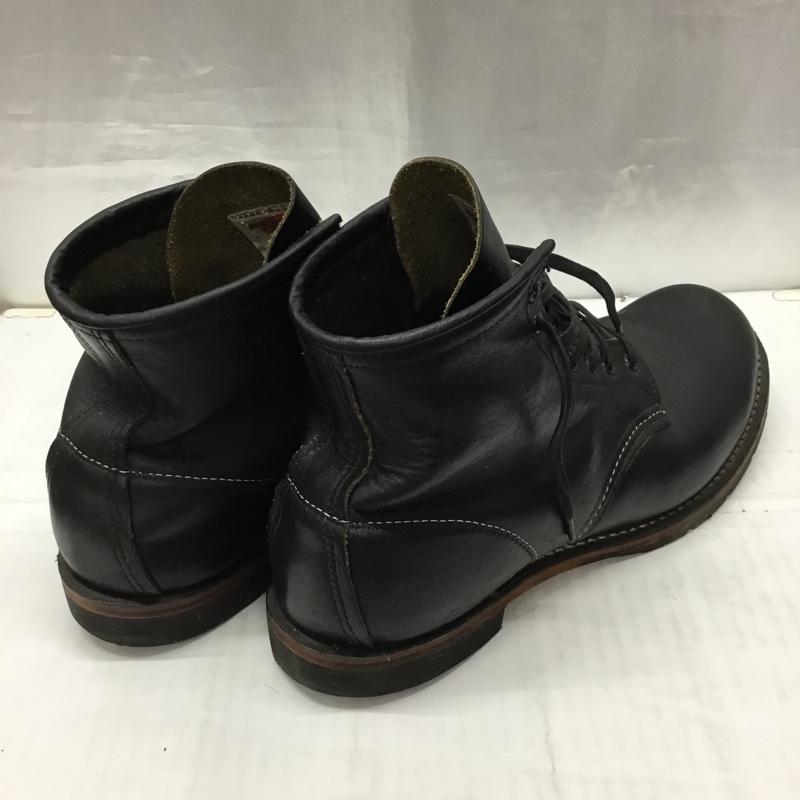 レッドウィング RED WING ブーツ ショートブーツ 9014 BECKMAN ROUND BOOTS 28.5cm 箱有 US:10.5 無地 黒 / ブラック / レディース USED 古着 中古 10116629