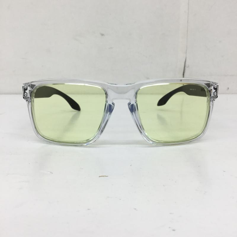 オークリー OAKLEY めがね・サングラス サングラス OO9244-6356 オークリー ホルブルック ワンポイント 透明 / クリア / X 黄緑 / イエローグリーン / メンズ USED 古着 中古 10133601