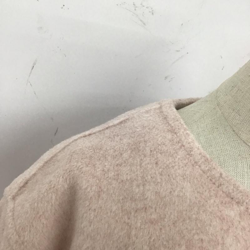ザラ ZARA ジャケット、上着 ジャケット、ブレザー 3046 262 620 ノーカラー クロップド丈 XL 無地 桃 / ピンク / レディース USED 古着 中古 10112977