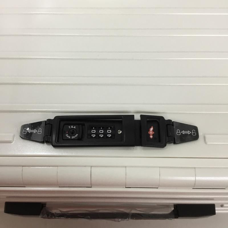アンドフラット &.FLAT スーツケース、トランク スーツケース、トランク FL14-00001 折りたたみ ハードキャリーバッグ キャリーケース 箱有 ロゴ、文字 白 / ホワイト / メンズ USED 古着 中古 10137503