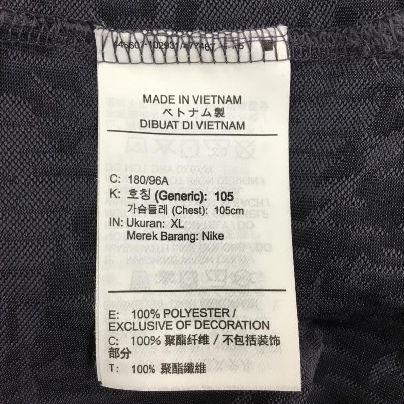 ナイキ NIKE ポロシャツ 半袖 BV0479-010 DRY VPR POLO CAMO ゴルフ XL ワンポイント 紺 / ネイビー / メンズ USED 古着 中古 10119801