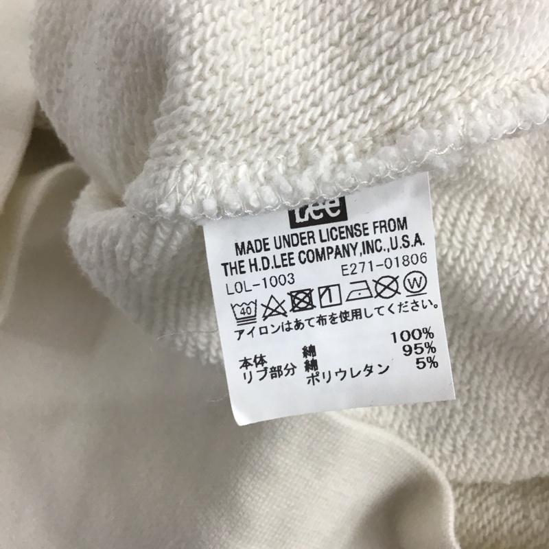 リー Lee トレーナー 長袖 M ロゴ、文字 X プリント 白 / ホワイト / レディース USED 古着 中古 10141223