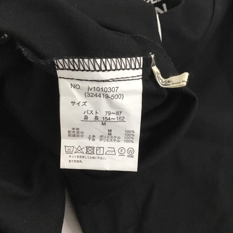 ジャバ Java トレーナー 長袖 JV1010307 ハーフ ジップ プルオーバー M ロゴ、文字 黒 / ブラック / レディース USED 古着 中古 10140345