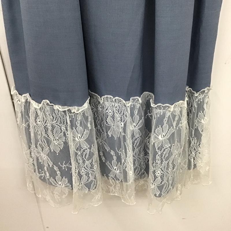アクシーズファム axes femme ワンピース ロングスカート ノースリーブワンピース ロングワンピース フレアワンピース M 無地 水色 / ライトブルー / レディース USED 古着 中古 10128959