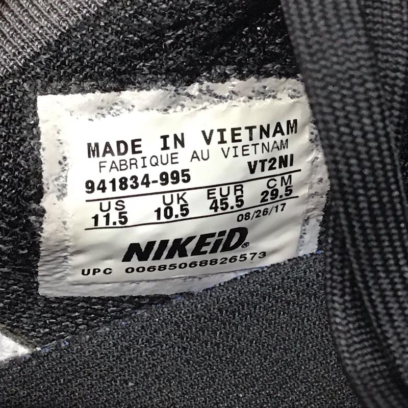 ナイキ NIKE スニーカー スニーカー 941834-995 iD AIR VAPORMAX FLYKNIT 29.5cm 29.5cm ワンポイント 黒 / ブラック / メンズ USED 古着 中古 10121137