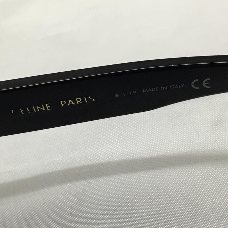 セリーヌ CELINE めがね・サングラス サングラス CL400871 ケース付き ロゴ、文字 黒 / ブラック / レディース USED 古着 中古 10117591