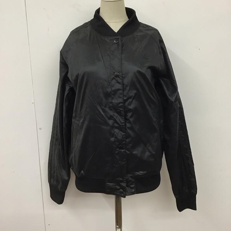 アディダスオリジナルス adidas originals ジャケット、上着 ジャケット、ブレザー s19834 ナイロンカレッジジャケット スタジャン ブルゾン ロゴ、文字 黒 / ブラック / レディース USED 古着 中古 10123700