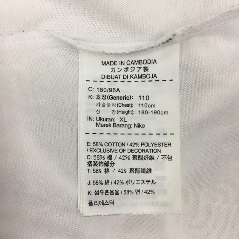 ナイキ NIKE Tシャツ 半袖 878382-100 JBSKDFFLIGHTPHOTOTee 半袖Tシャツ クルーネックカットソー スポーツウェア XL プリント 白 / ホワイト / メンズ USED 古着 中古 10106493