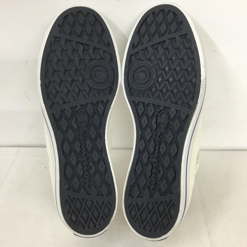 チャンピオン Champion スニーカー スニーカー CENTER COURT SLIP スリッポン 24.5cm 24.5cm ロゴ、文字 オフホワイト / オフホワイト / レディース USED 古着 中古 10125697