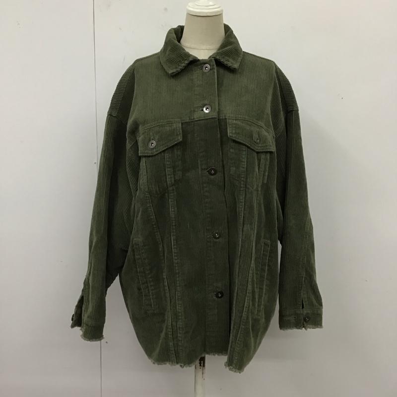 ザラ ZARA ジャケット、上着 ジャケット、ブレザー コーデュロイジャケット XS 無地 カーキ / カーキ / レディース USED 古着 中古 10121565