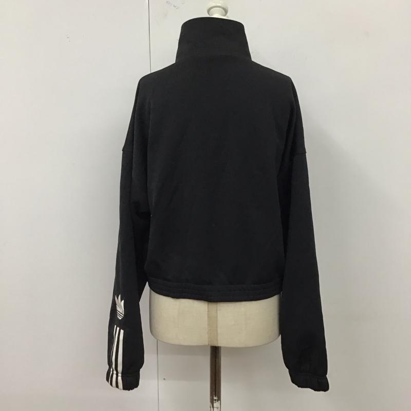 アディダス adidas ジャケット、上着 ジャンパー、ブルゾン gn2875 W TRACKTOP PB トラックジャケット M 無地 黒 / ブラック / レディース USED 古着 中古 10120288