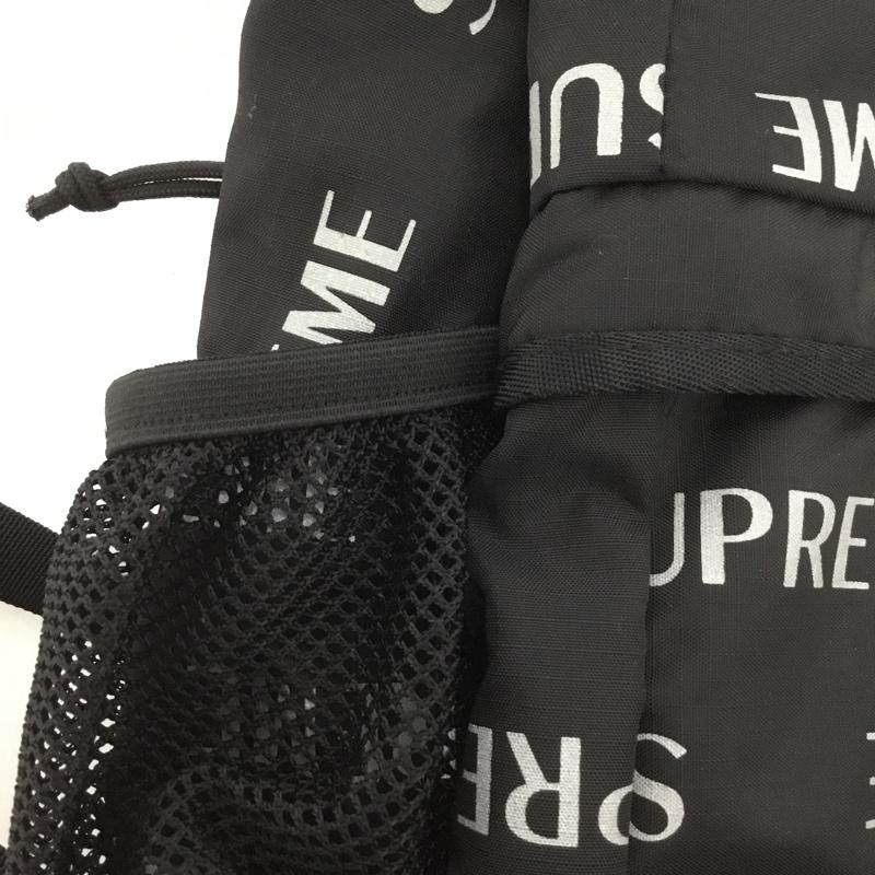 シュプリーム Supreme リュックサック、デイパック リュックサック、デイバッグ 16FW 16AW 3M Reflective Repeat Backpack ロゴ、文字 黒 / ブラック / メンズ USED 古着 中古 10129556