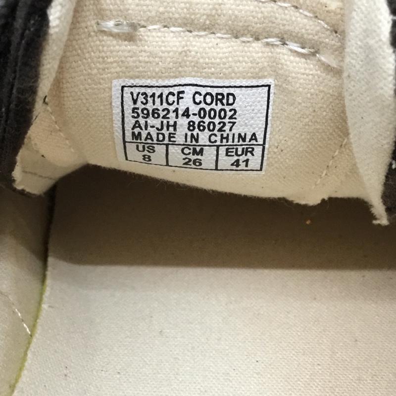 バンズ VANS スニーカー スニーカー V311CF COURT ICON コーデュロイ 26cm 26.0cm ワンポイント ダークブラウン / ダークブラウン / メンズ USED 古着 中古 10115564