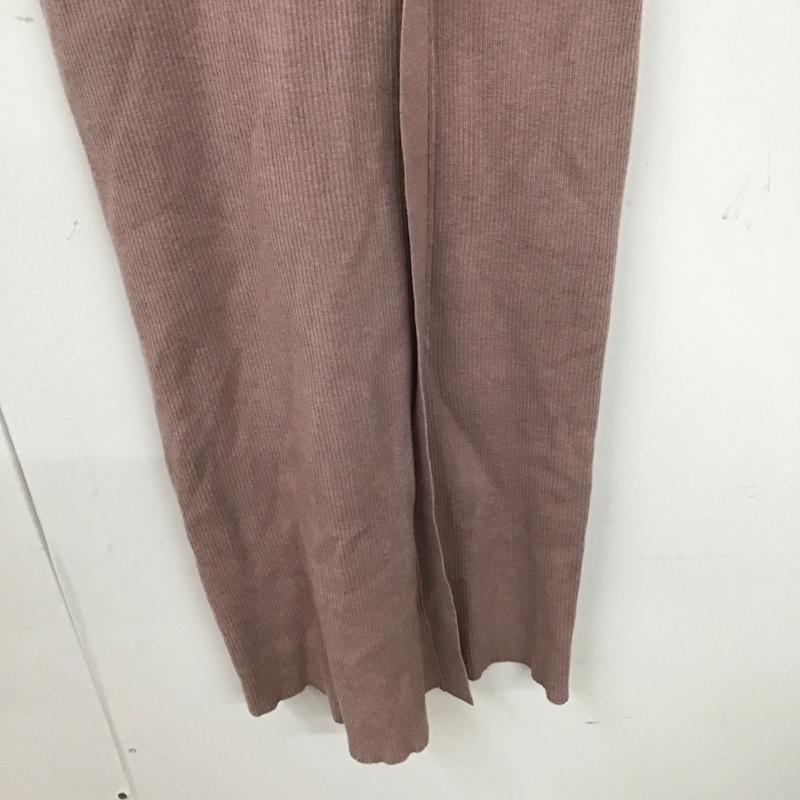 スナイデル SNIDEL ワンピース ロングスカート SWNO224106 スリットニットワンピース 長袖ロングワンピース 無地 桃 / ピンク / レディース USED 古着 中古 10136013