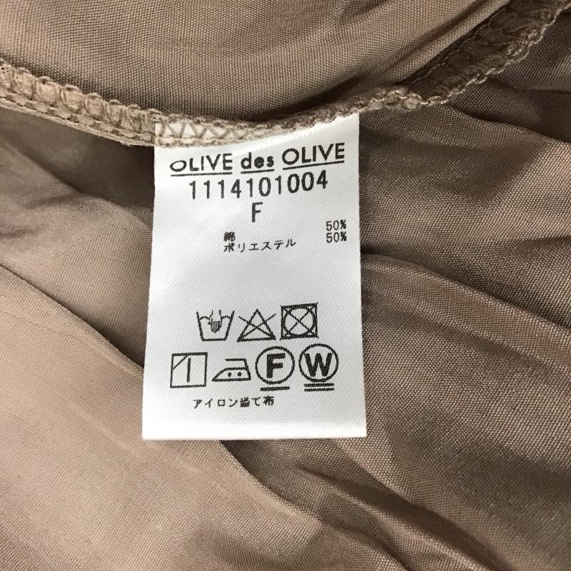 オリーブデオリーブ OLIVE des OLIVE カットソー 長袖 1114101004 チュニック FREE 無地 桃 / ピンク / レディース USED 古着 中古 10123424
