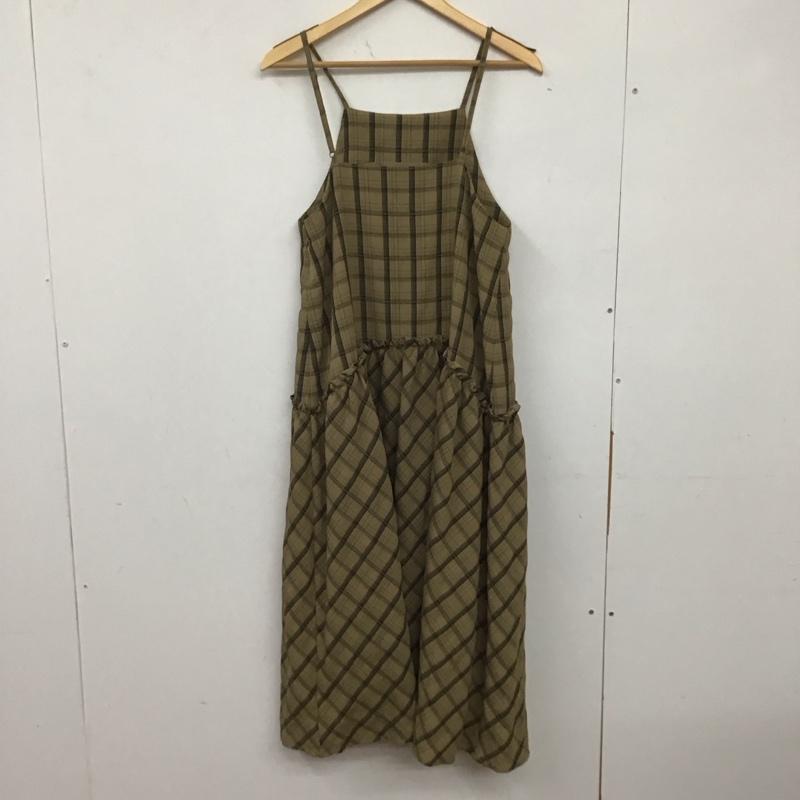 ビーミング バイ ビームス B:MING by BEAMS ワンピース ロングスカート キャミワンピース フレアスカート ノースリーブワンピース M チェック マルチカラー / マルチカラー / レディース USED 古着 中古 10134232