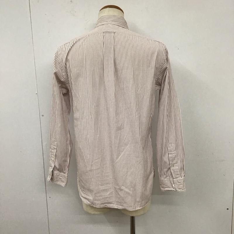 ラルフローレン RALPHLAUREN シャツ、ブラウス 長袖 長袖シャツ カラーシャツ ポケットシャツ 長袖カットソー ストライプシャツ L ストライプ 白 / ホワイト / X 赤 / レッド / メンズ USED 古着 中古 10112806