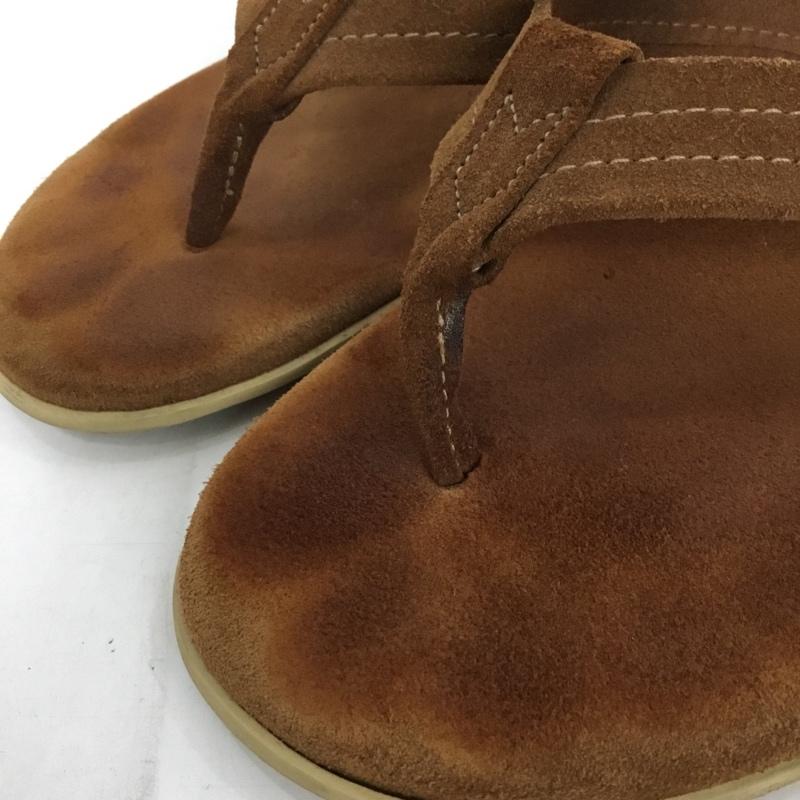 アイランドスリッパ ISLAND SLIPPER サンダル サンダル トングサンダル スエード ロゴ、文字 茶 / ブラウン / メンズ USED 古着 中古 10129095
