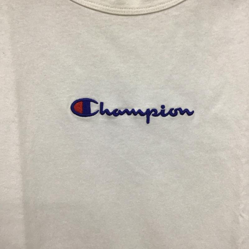 チャンピオン Champion ワンピース ロングスカート cwsp379 ノースリーブワンピース ロングワンピース クルーネック M ロゴ、文字 白 / ホワイト / レディース USED 古着 中古 10135196