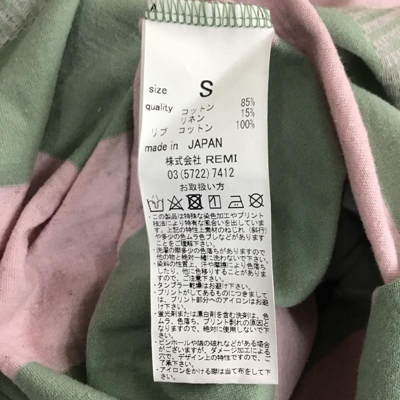 レミ レリーフ REMI RELIEF カットソー 半袖 半袖カットソー プリントTシャツ クルーネックカットソー S ボーダー柄 マルチカラー / マルチカラー /  メンズ USED 古着 中古 10113135