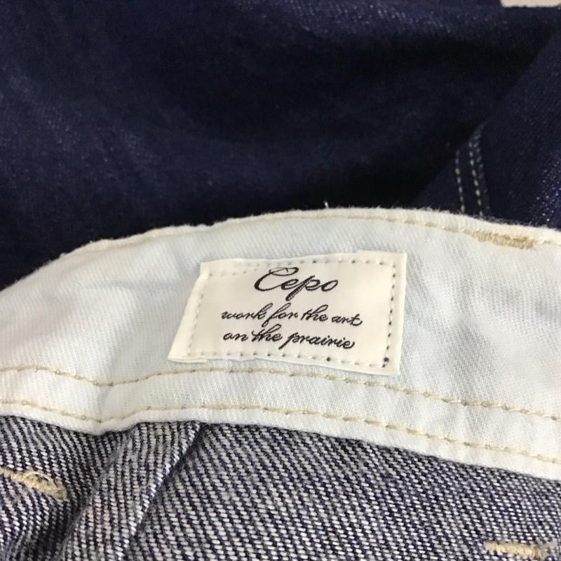セポ cepo パンツ ワークパンツ、ペインターパンツ デニム M 無地 インディゴ / インディゴ / レディース USED 古着 中古 10122204