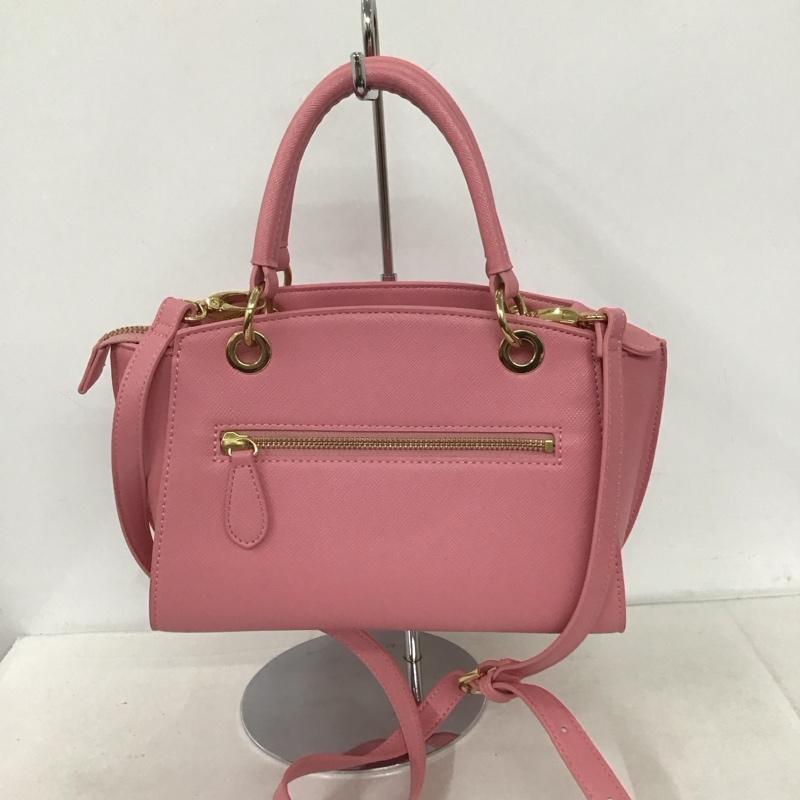サマンサベガ Samantha Vega ハンドバッグ ハンドバッグ リボン ショルダーバッグ 2WAY ロゴ、文字 桃 / ピンク / レディース USED 古着 中古 10139347