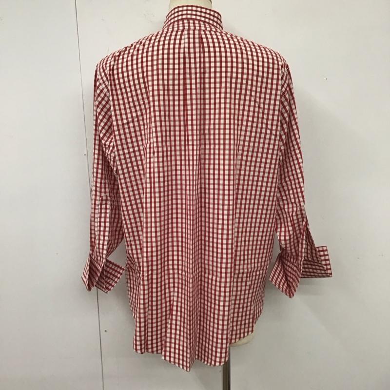 ブルックスブラザーズ BROOKS BROTHERS シャツ、ブラウス 長袖 長袖シャツ カラーシャツ ポケットシャツ 長袖カットソー チェックシャツ チェック 白 / ホワイト / X 赤 / レッド /  メンズ USED 古着 中古 10113008