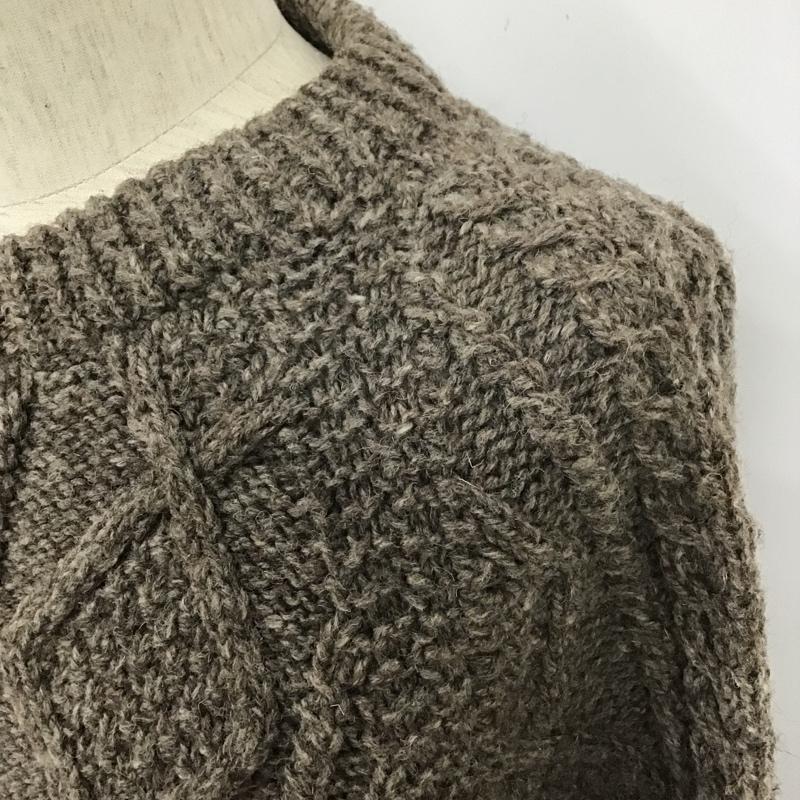 古着 USED ニット、セーター 長袖 アラン編 House of Ireland 無地 ベージュ / ベージュ / メンズ USED 古着 中古 10105758
