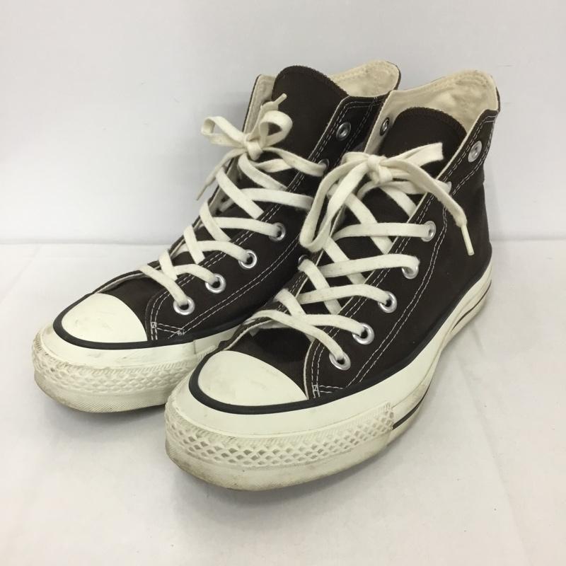 コンバース CONVERSE スニーカー スニーカー OKHR ALL STAR J HI 日本製 5 1/2 ロゴ、文字 ダークブラウン / ダークブラウン / レディース USED 古着 中古 10126575