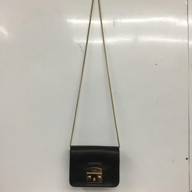 フルラ FURLA ショルダーバッグ ショルダーバッグ ロゴ、文字 黒 / ブラック / レディース USED 古着 中古 10139447