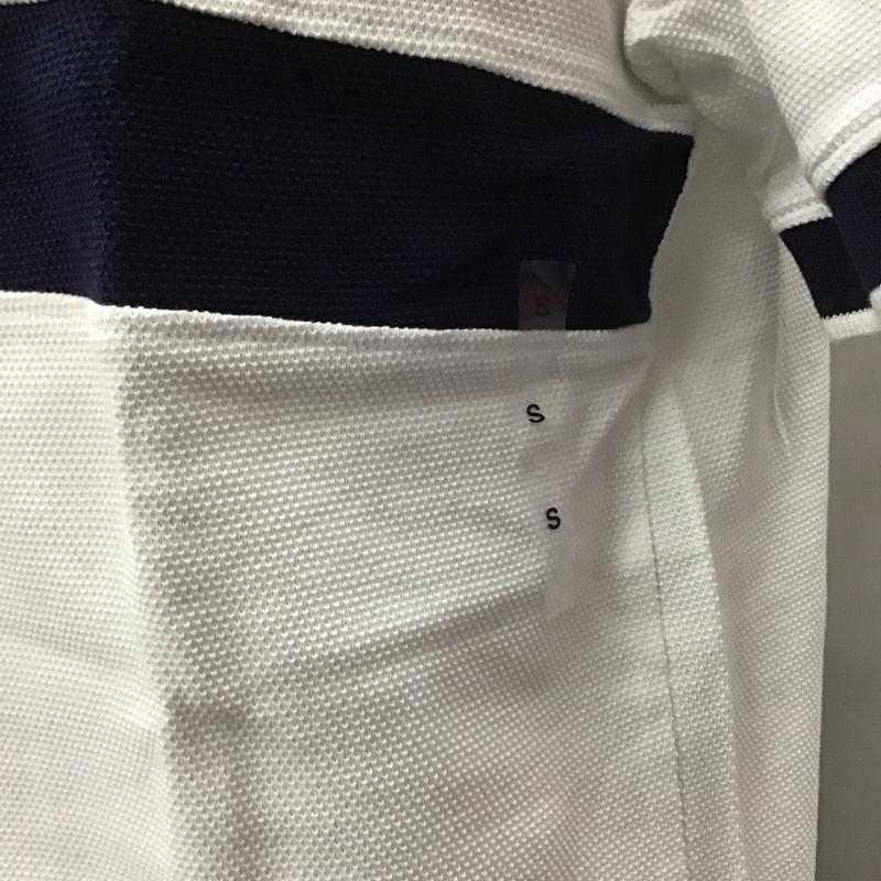 エディーバウアー Eddie Bauer ポロシャツ 半袖 半袖ポロシャツ カラーシャツ 半袖カットソー S ロゴ、文字 白 / ホワイト /  メンズ USED 古着 中古 10111680