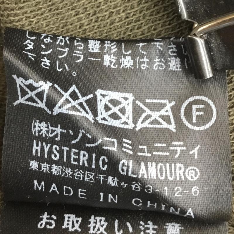 ヒステリックグラマー HYSTERIC GLAMOUR カットソー 長袖 02173NS01 HYSTERIC LEAF L プリント X キャラクター 橙 / オレンジ / X カーキ / カーキ / メンズ USED 古着 中古 10133489