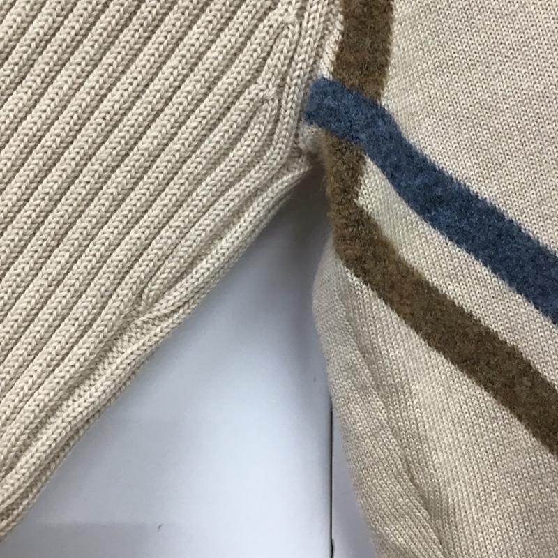 アクアスキュータム Aquascutum ニット、セーター 長袖 長袖ニットカットソー Vネック セーター XL プリント マルチカラー / マルチカラー / メンズ USED 古着 中古 10131449