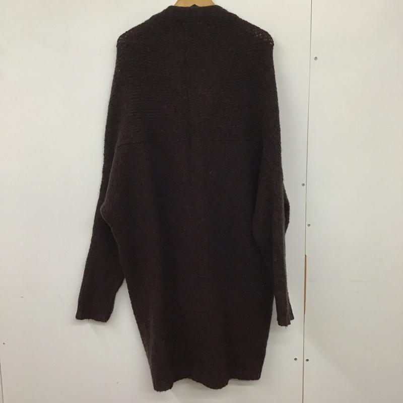 ニコアンド niko and... カーディガン 長袖 ニット 無地 茶 / ブラウン / レディース USED 古着 中古 10131967