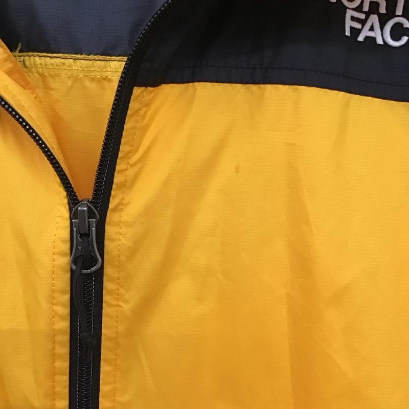 ザノースフェイス THE NORTH FACE ジャケット、上着 ジャケット、ブレザー nf0a4qz7 ジップアップジャケット ナイロンパーカー アウター XL ロゴ、文字 黒 / ブラック / X 黄 / イエロー / メンズ USED 古着 中古 10133613