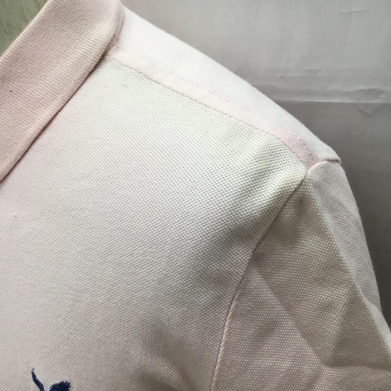 アメリカンイーグル AMERICANEAGLE ポロシャツ 半袖 半袖ポロシャツ カラーシャツ 半袖カットソー XS ロゴ、文字 桃 / ピンク / メンズ USED 古着 中古 10109299