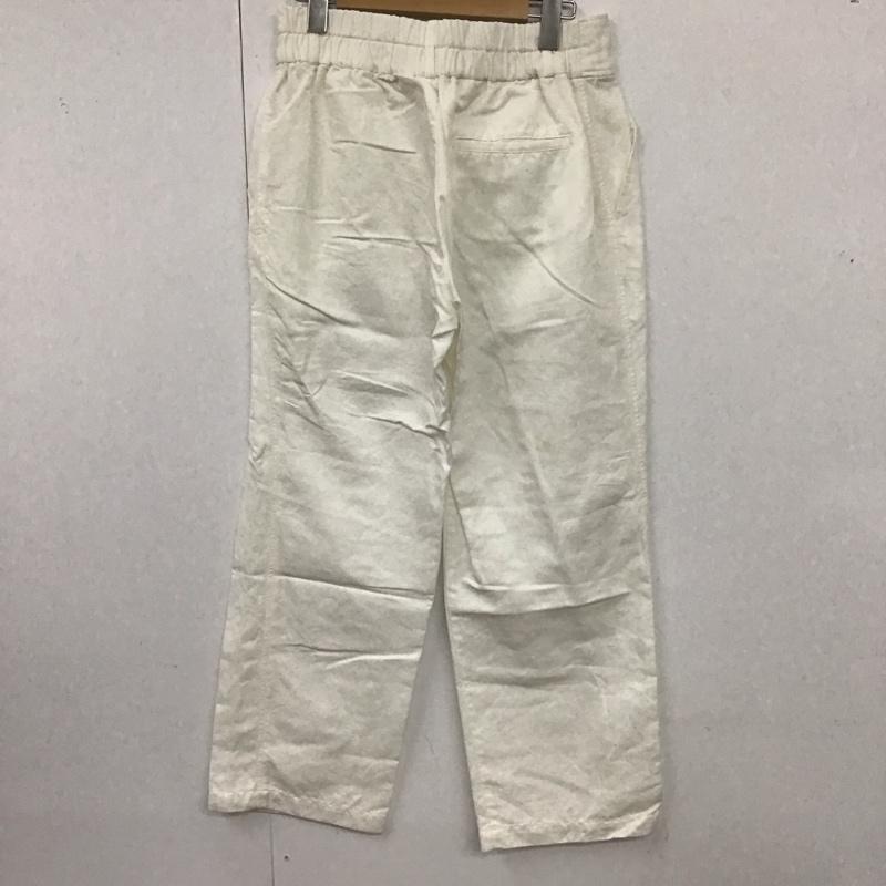 ワイズフォーリビング Y s for living ボトムス ボトムス コットン リネン ワイドパンツ 無地 白 / ホワイト / メンズ USED 古着 中古 10121339