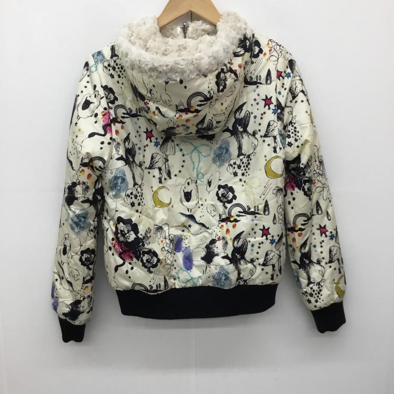 スカラー ScoLar ジャケット、上着 ジャンパー、ブルゾン リバーシブル M 無地 X 総柄 ベージュ / ベージュ / レディース USED 古着 中古 10137696