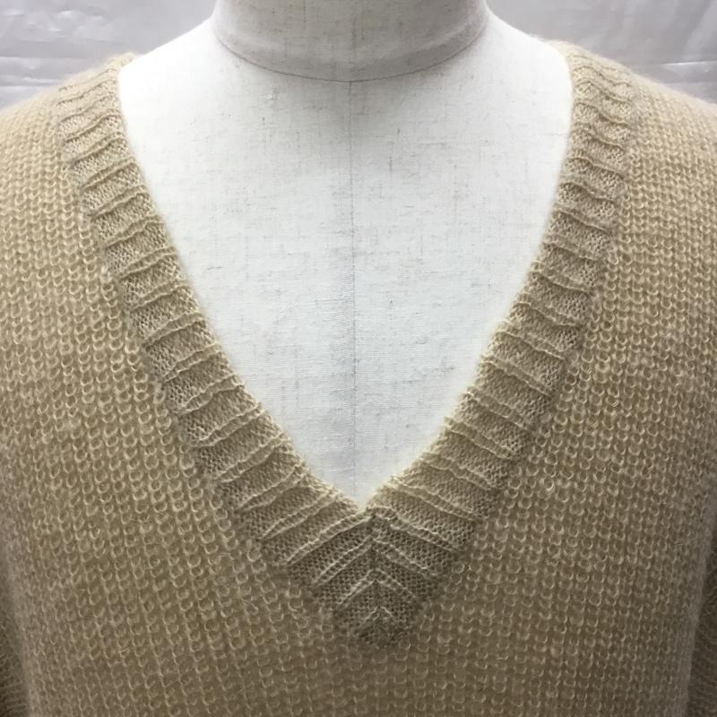 イロコイ Iroquois ニット、セーター 長袖 1 無地 ベージュ / ベージュ / メンズ USED 古着 中古 10114309