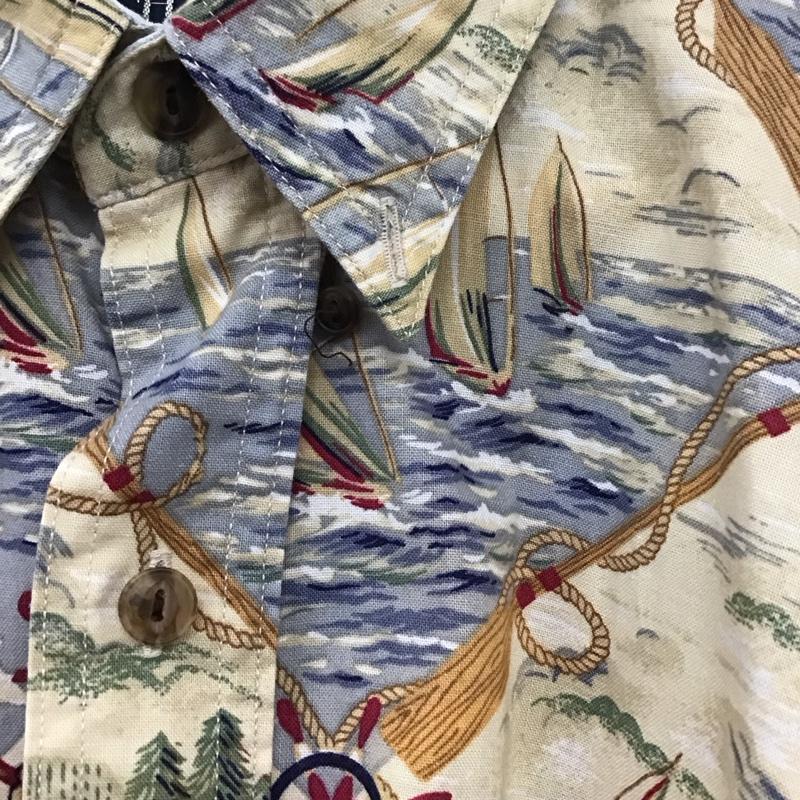 チャップス CHAPS シャツ、ブラウス 半袖 半袖シャツ プリントシャツ カラーシャツ プリント マルチカラー / マルチカラー / メンズ USED 古着 中古 10132381