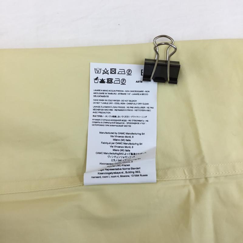 オーエーエムシー OAMC シャツ、ブラウス 長袖 OAMC 23E28OAU54COTOA005 XL 刺繍 X ワンポイント 黄 / イエロー / メンズ USED 古着 中古 10128707